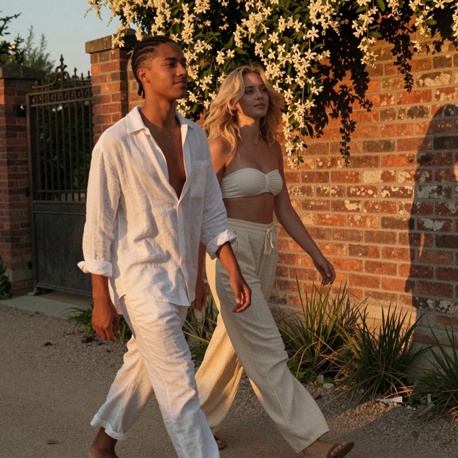okay this linen set is doing everything right