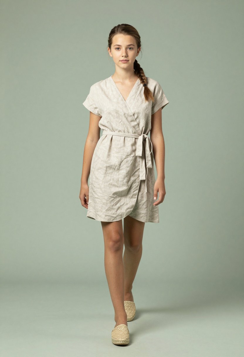 this wrap dress feels so cozy