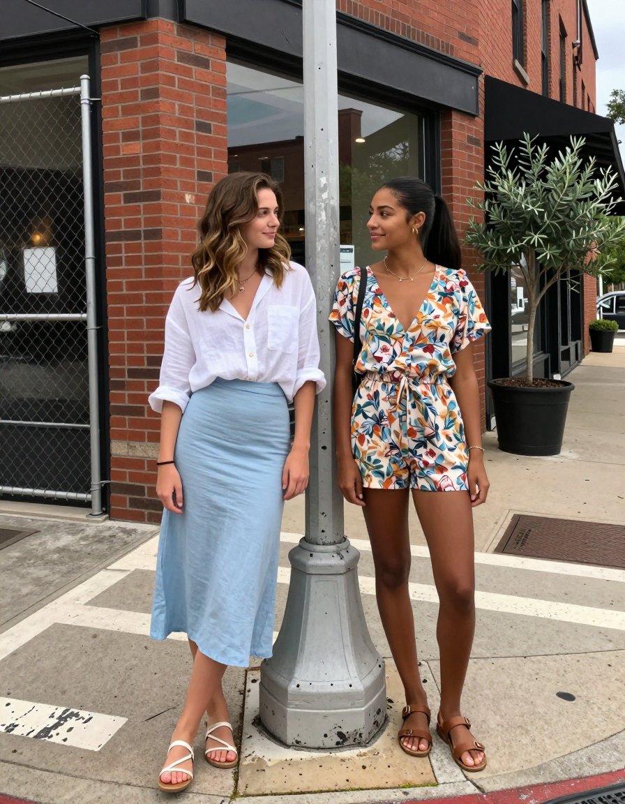 The floral romper that screams summer vibes.