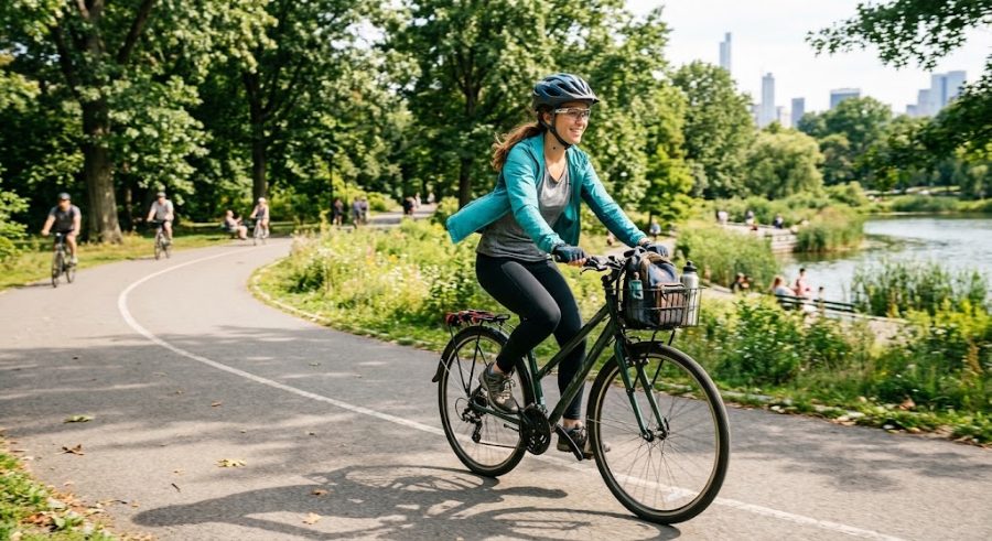 that teal jacket though — iconic for rides