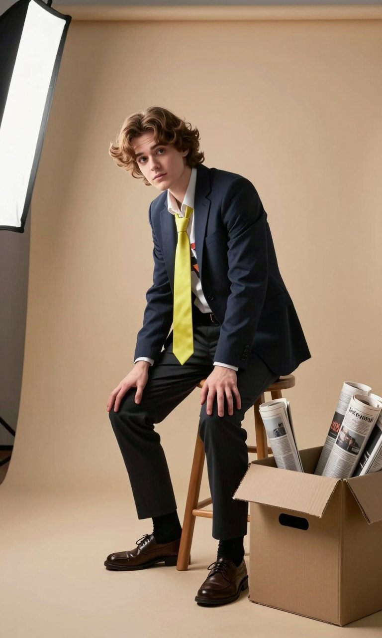 that yellow tie is screaming 1985