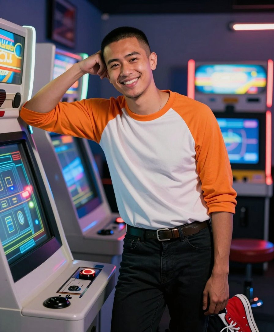 orange baseball tee is a trend i actually like