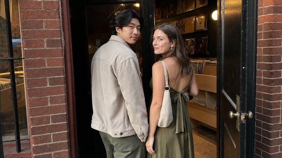 olive green on both of you? wait...