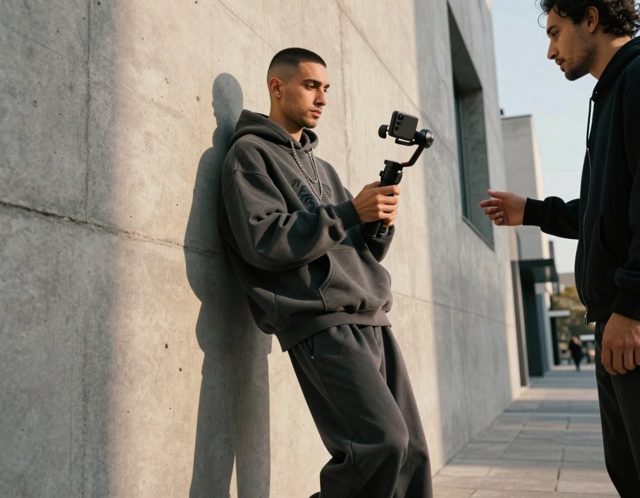 The Grey Sweatsuit Fit Every Content Creator Needs