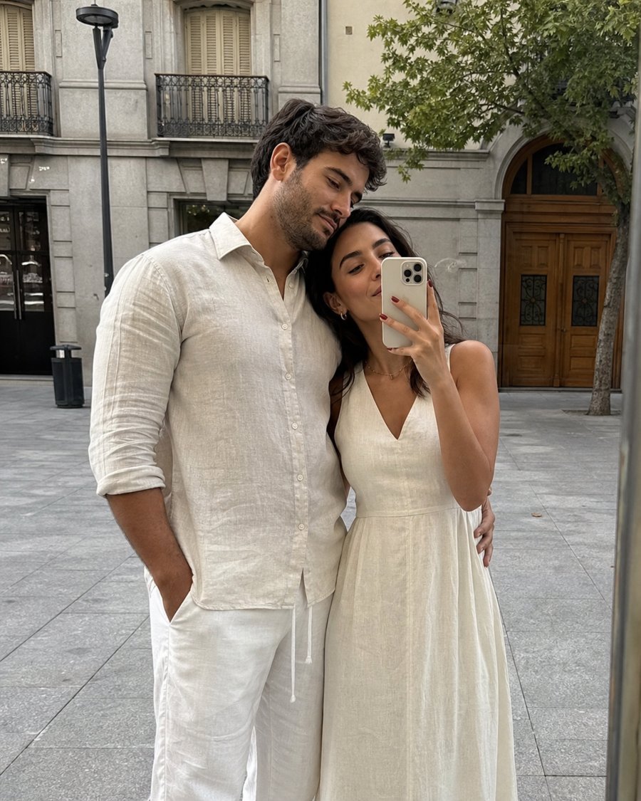 structured shirt and pants vs slip dress