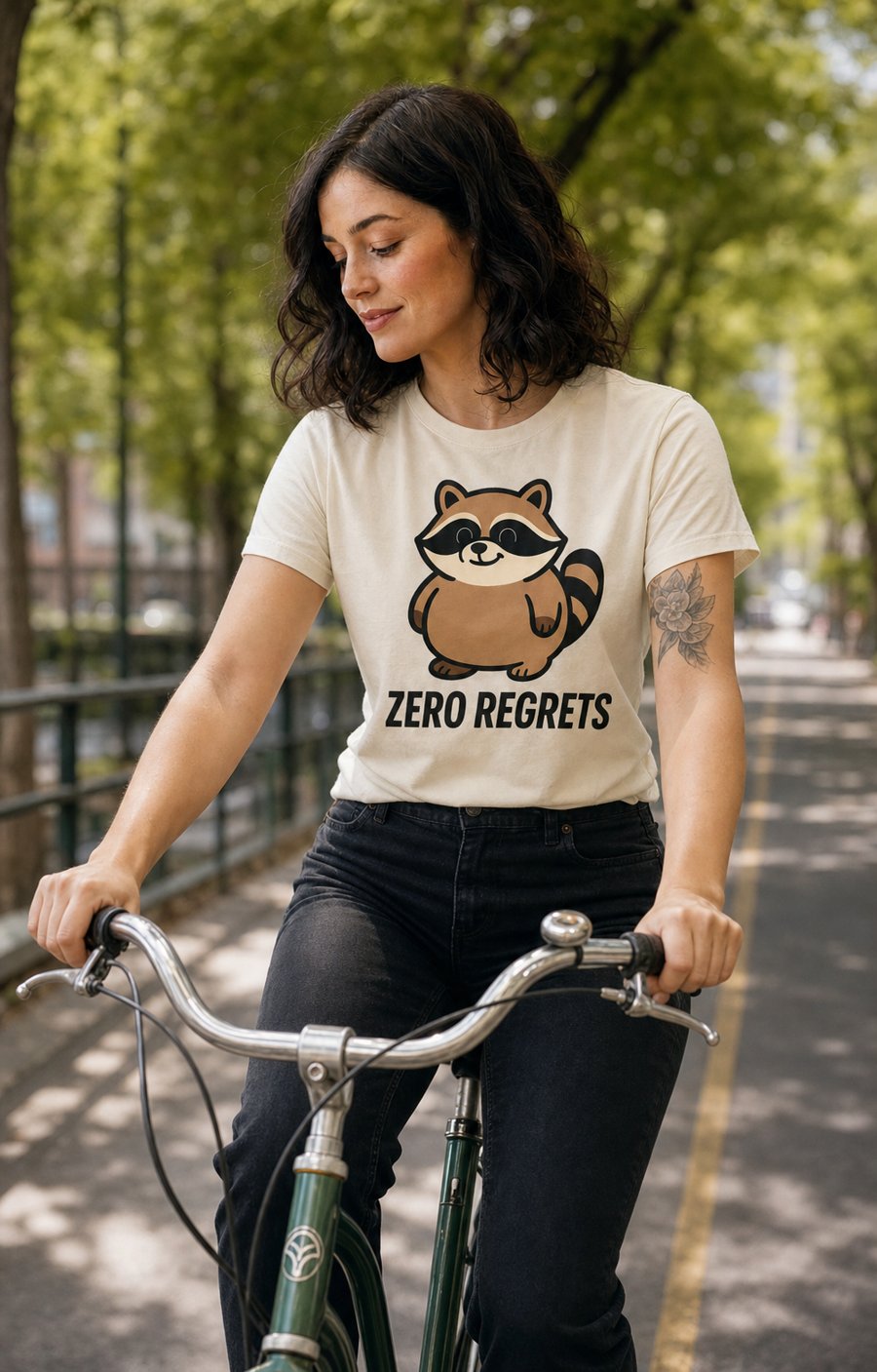 Jimothy's zero regrets tee, simple enough.