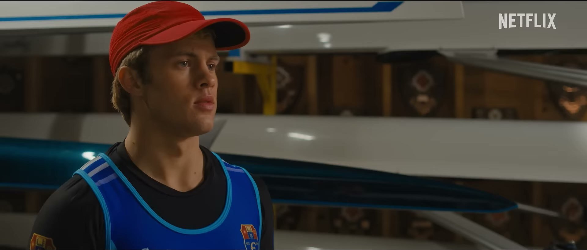 from the Crew Girl on Netflix trailer — red bandana for the win