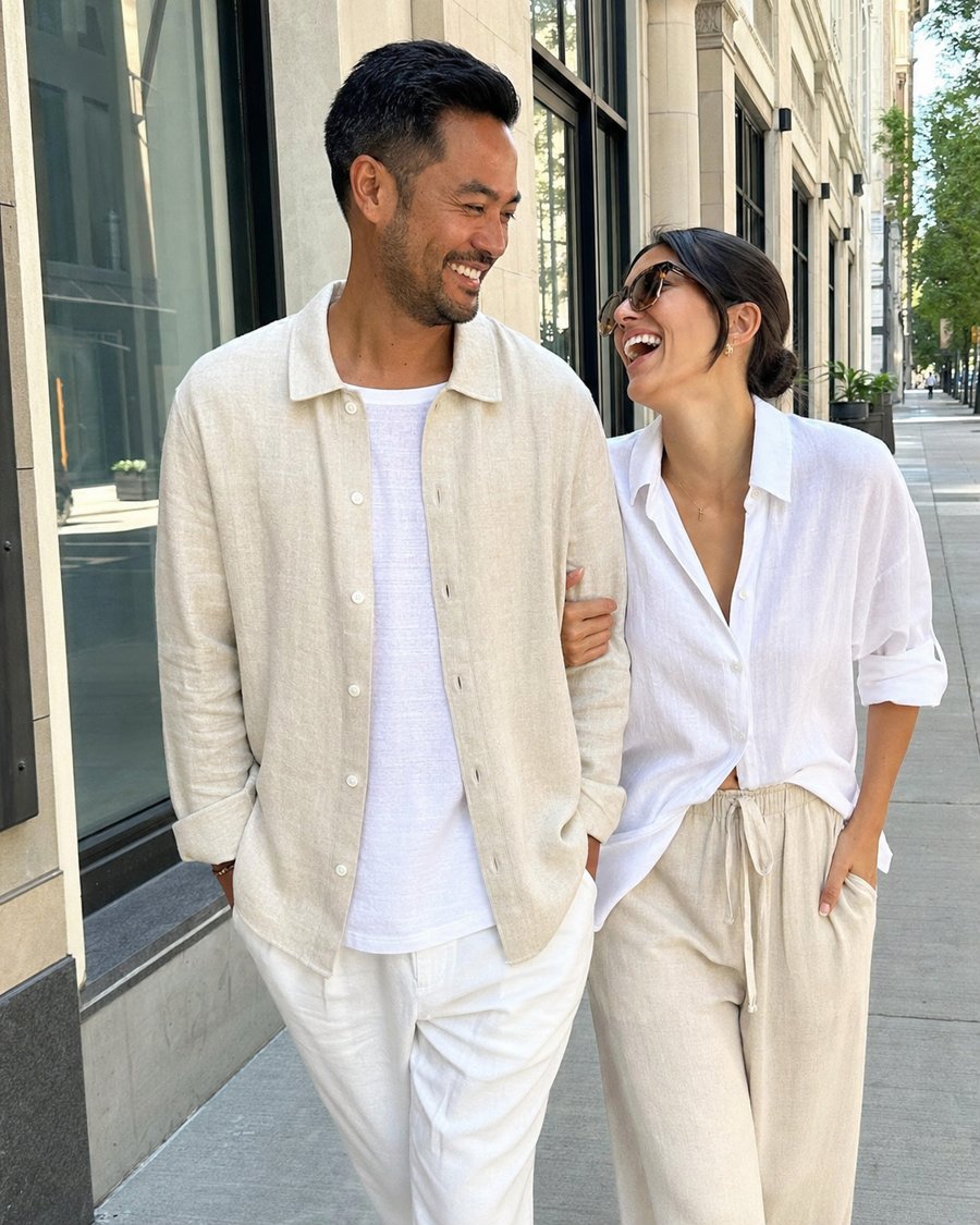 linen layers for the heat