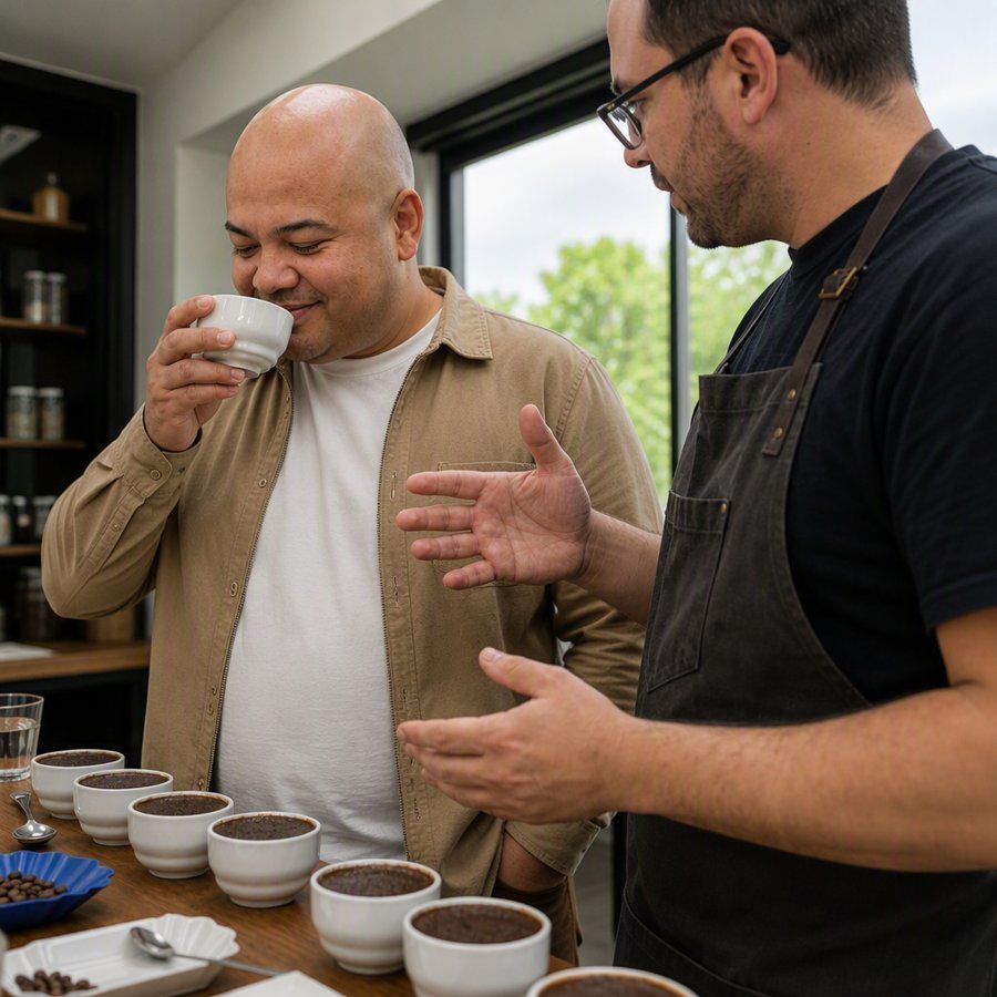 unlined cotton convincing everyone he knows beans from coffee