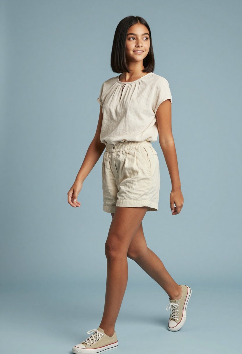 The ultimate beige linen set for summer.