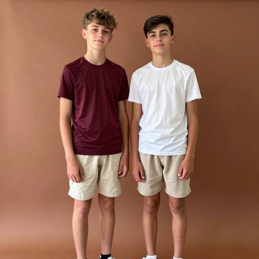 This maroon tee is giving main character energy!
