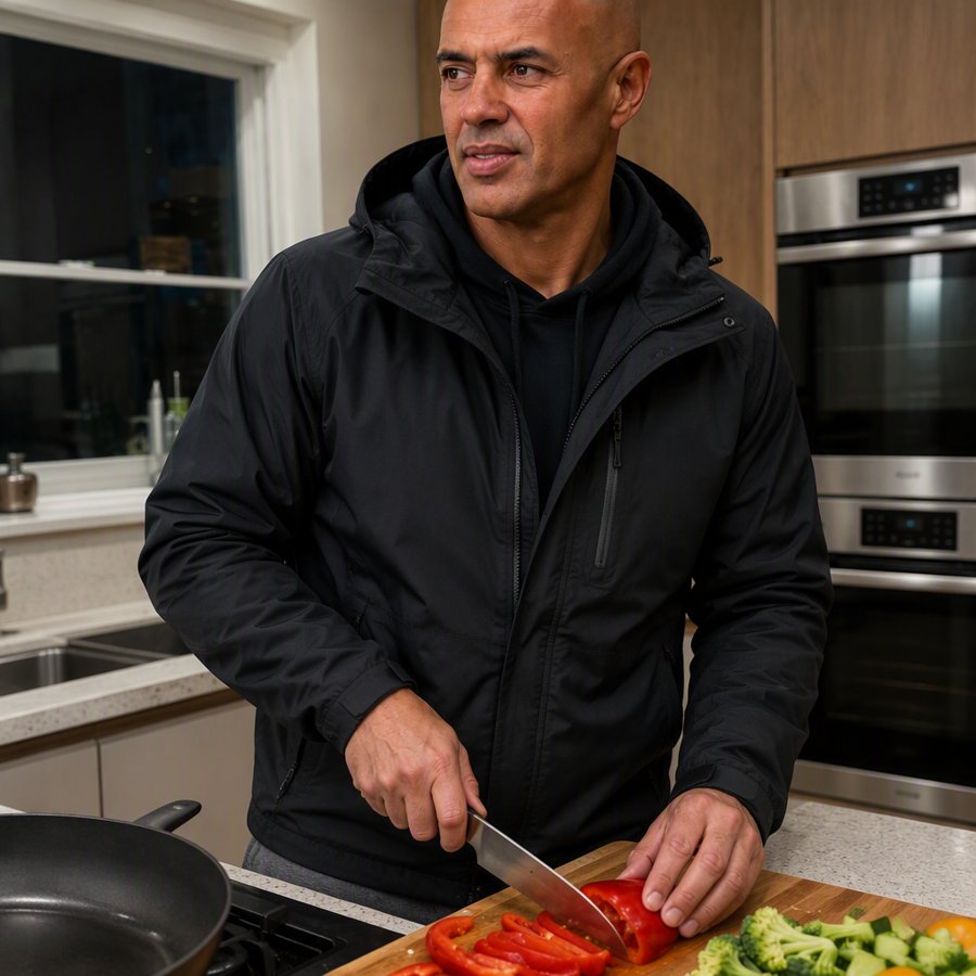 That shell fabric just hits different in the kitchen.