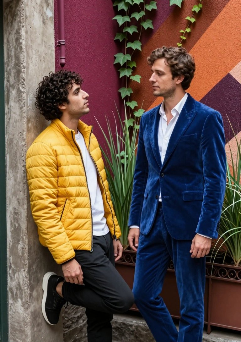 this blue velvet suit is living rent free in my head