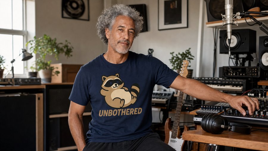 Grabbing lattes in this Jimothy 'UNBOthered' tee.