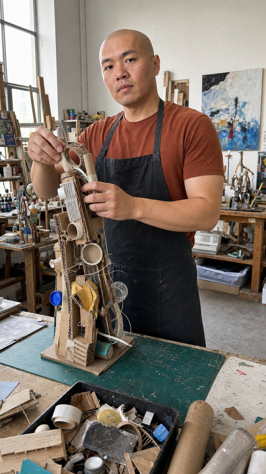 apron carrying this whole creative era