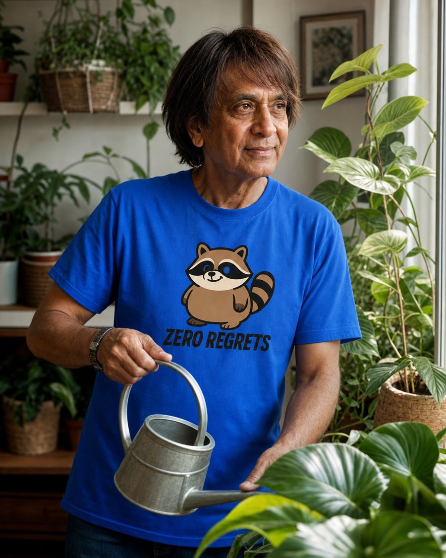 Need this Jimothy 'ZERO REGRETS' tee for my plant room.