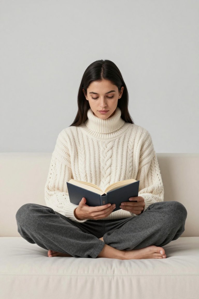 wearing this to read all day and never leave the couch