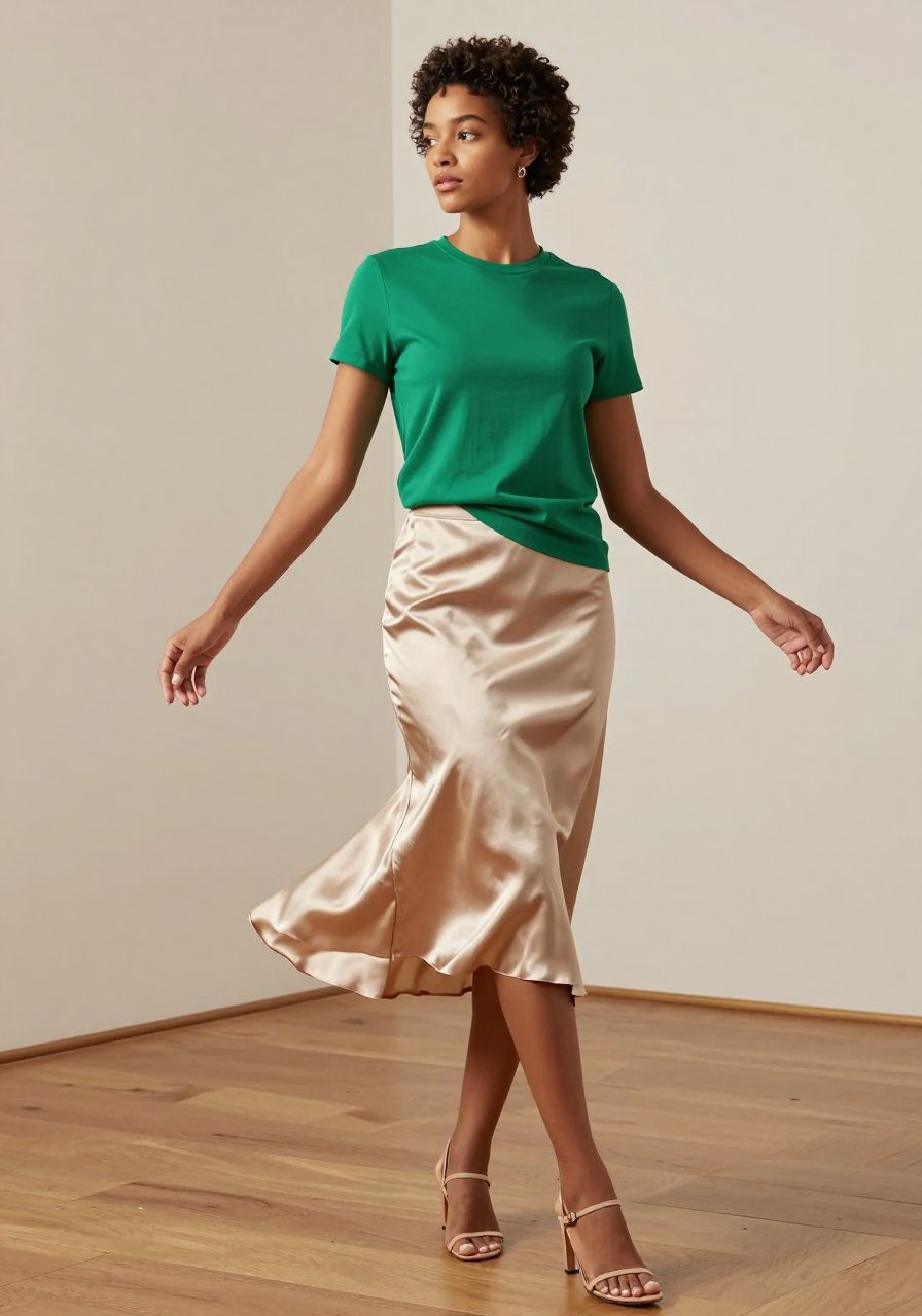 that saturated green tee trend is actually slaying right now