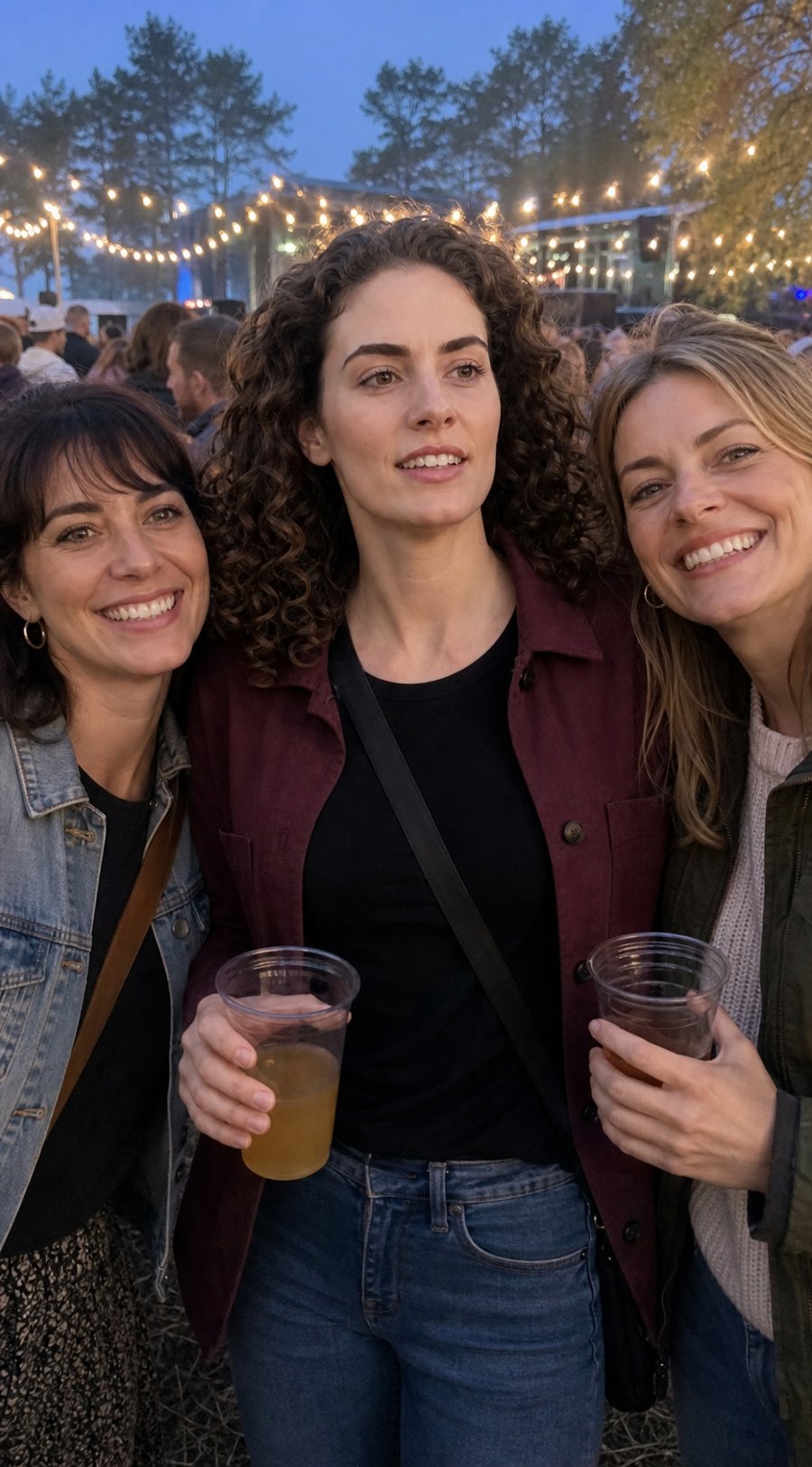 that maroon shirt-jacket is basically holding her life together