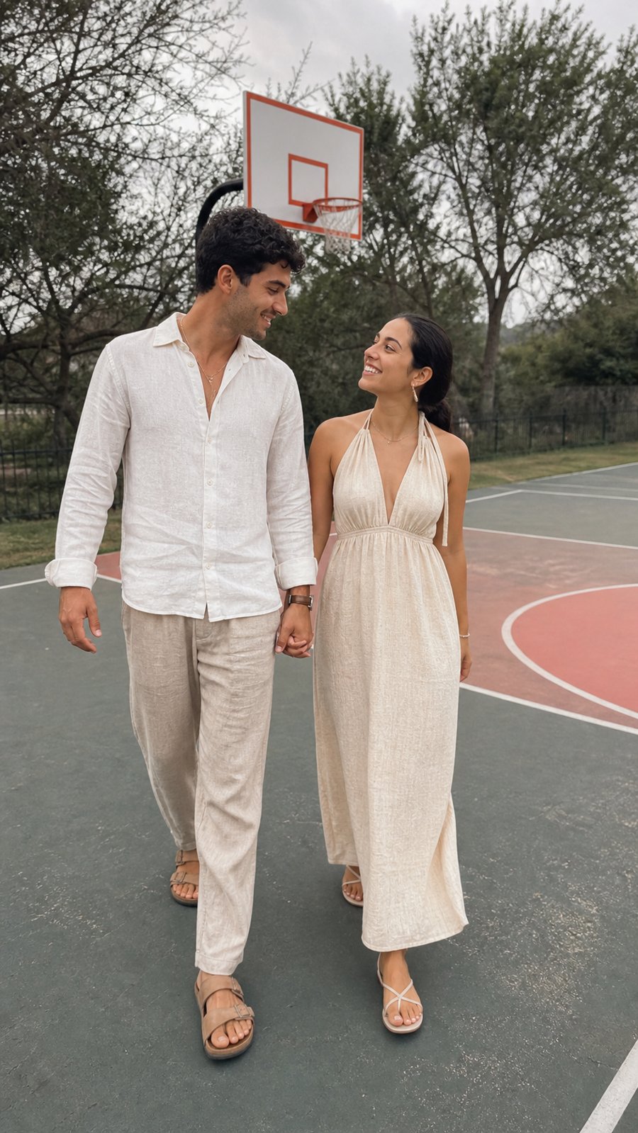 taking this halter dress to match our vibe at brunch