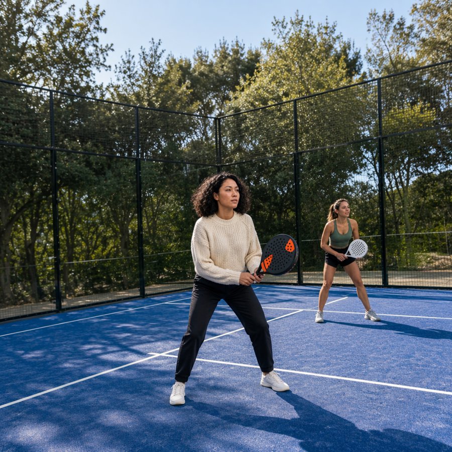 i'd wear this oversized knit to play instead of spandex