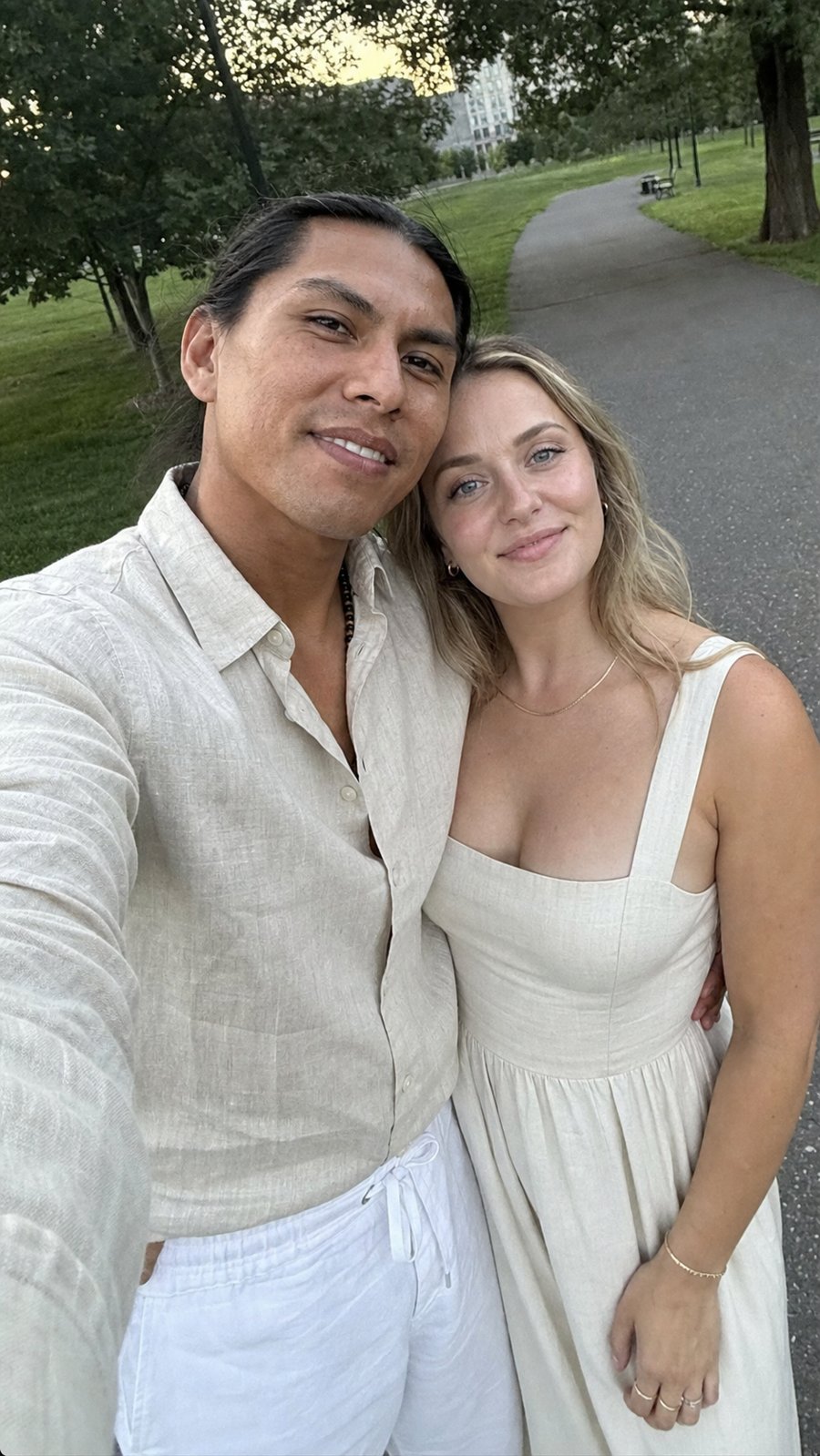 Matching linen fits are actually taking over