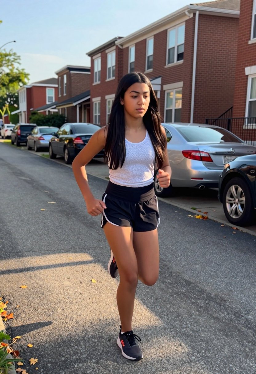 is this white tank and black shorts combo my new run uniform?