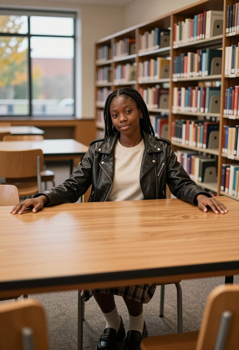 The Perfect Library Fit: Leather & Plaid