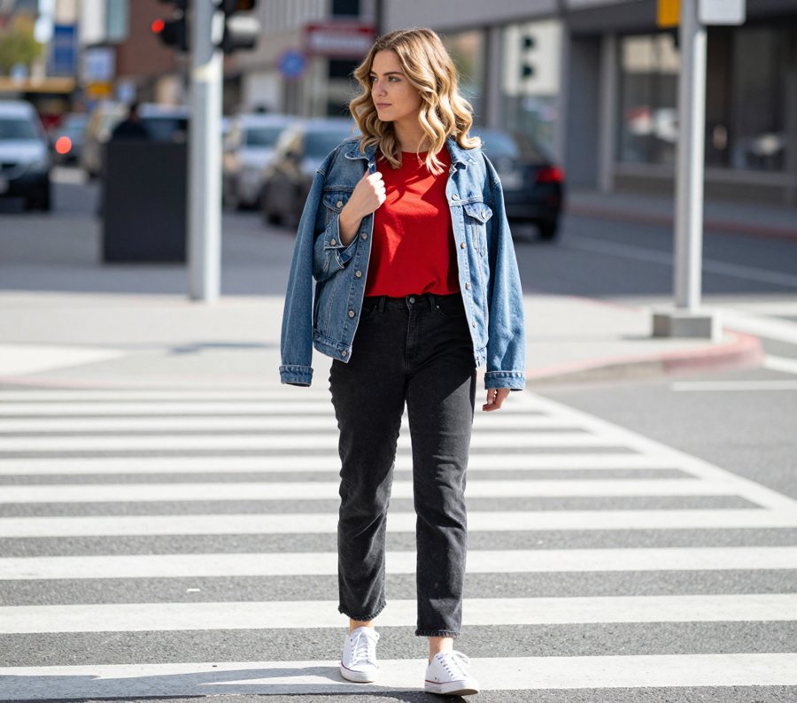 that red tee trend is literally everything