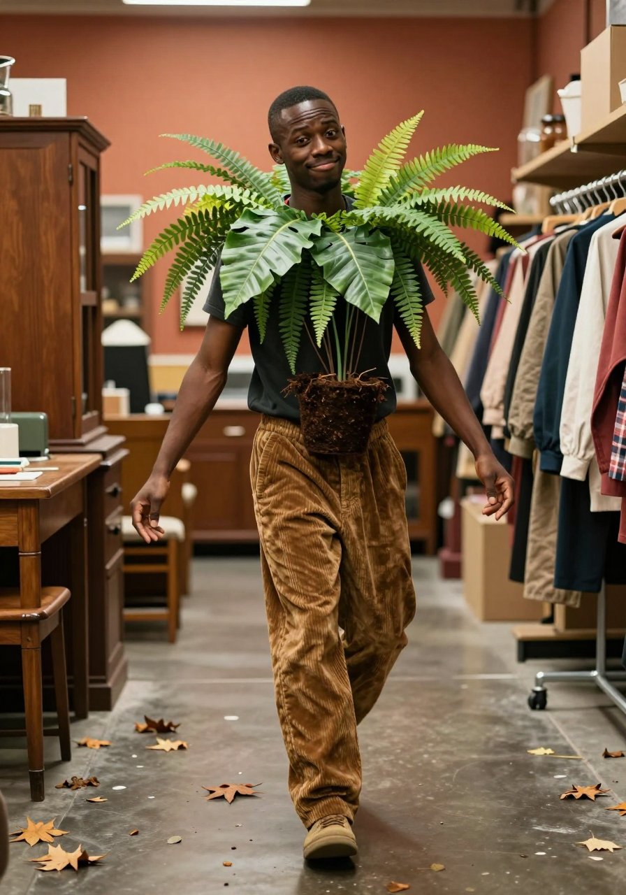that fern is taking over the whole fit
