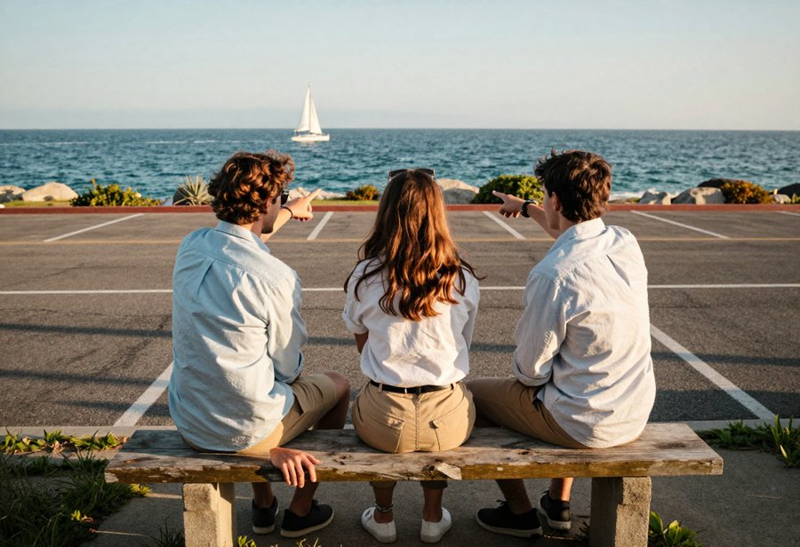 Sightseeing style goals for coastal days