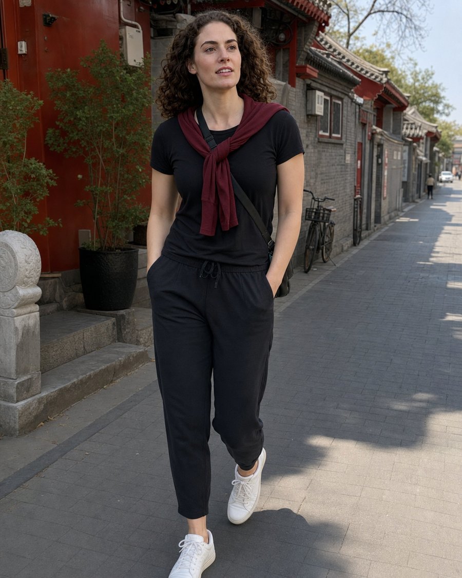 black-on-black is basically camouflage for walking 20,000 steps