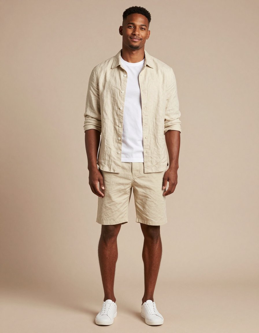 this linen set is giving mid-century resort wear
