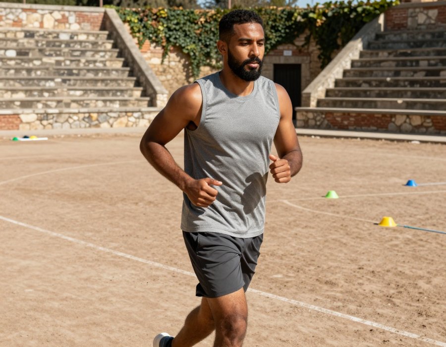Simple Running Fit for Hot Days