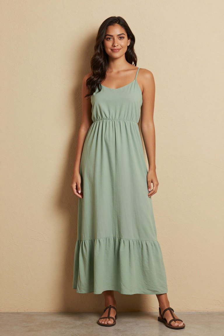 this sage dress is giving main character energy