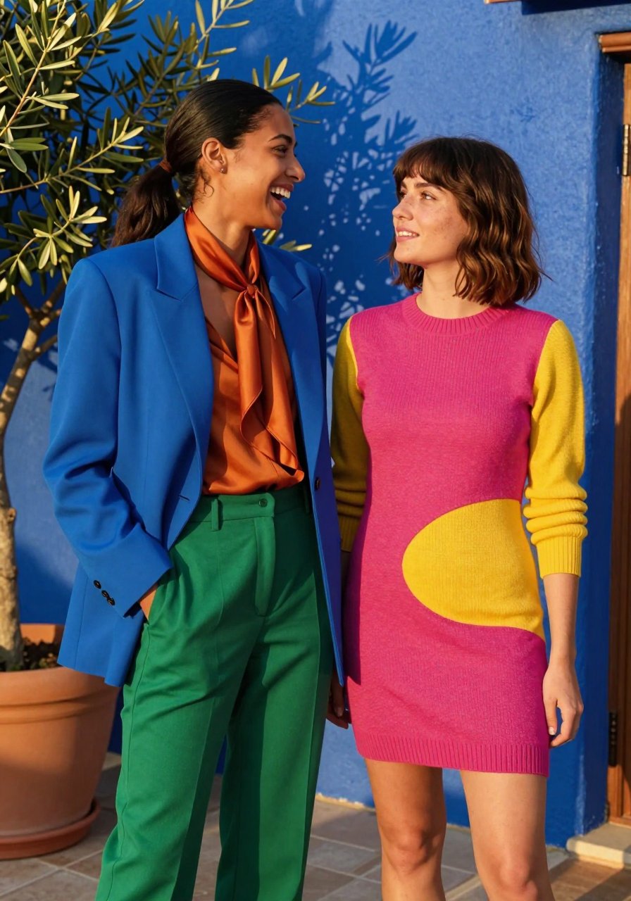 that blue blazer is screaming