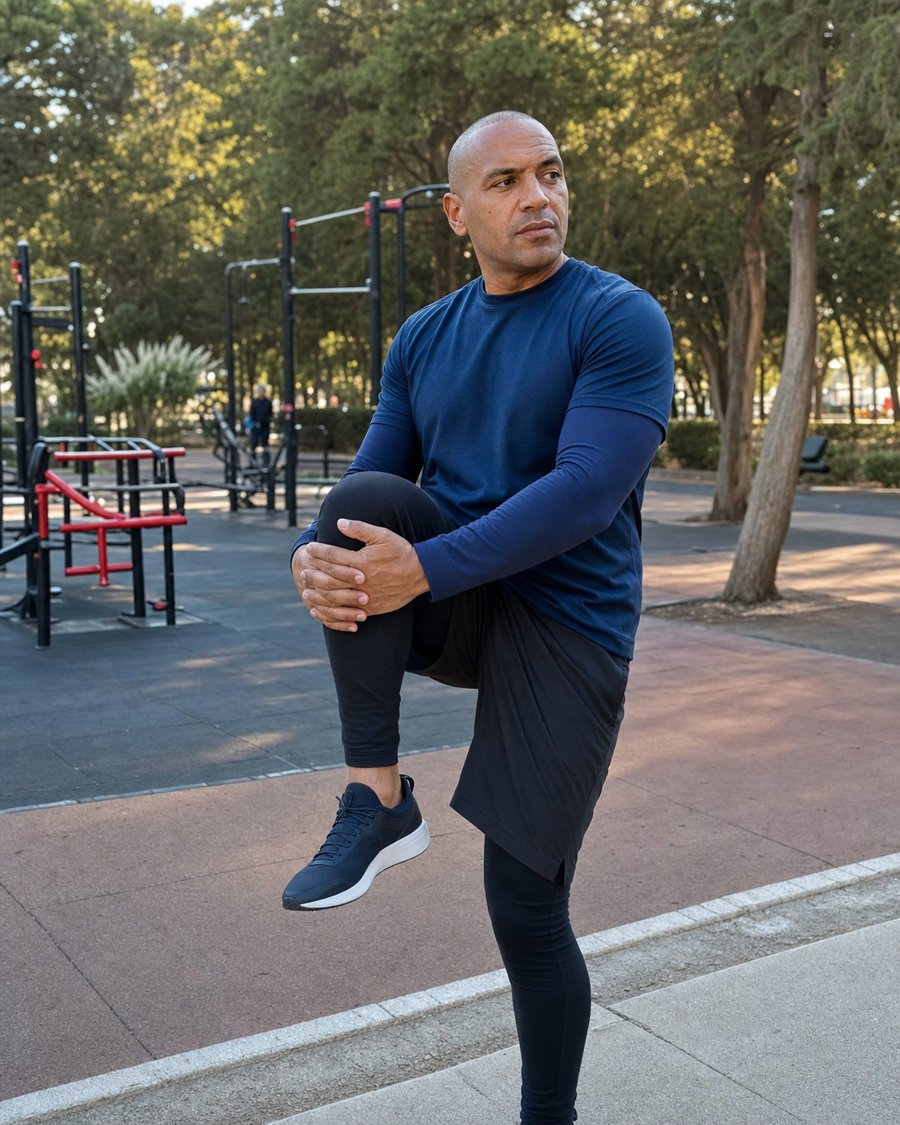those compression pants are doing all the work