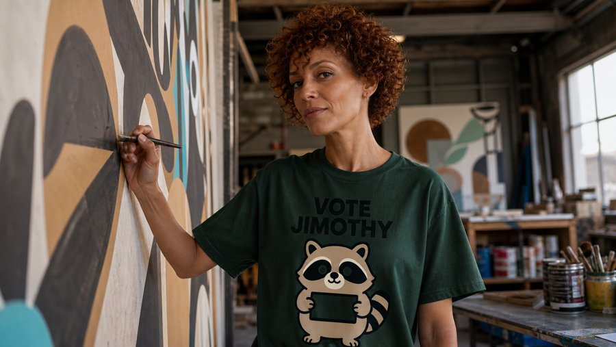 I need this Jimothy shirt with 'VOTE JIMOTHY' printed on it