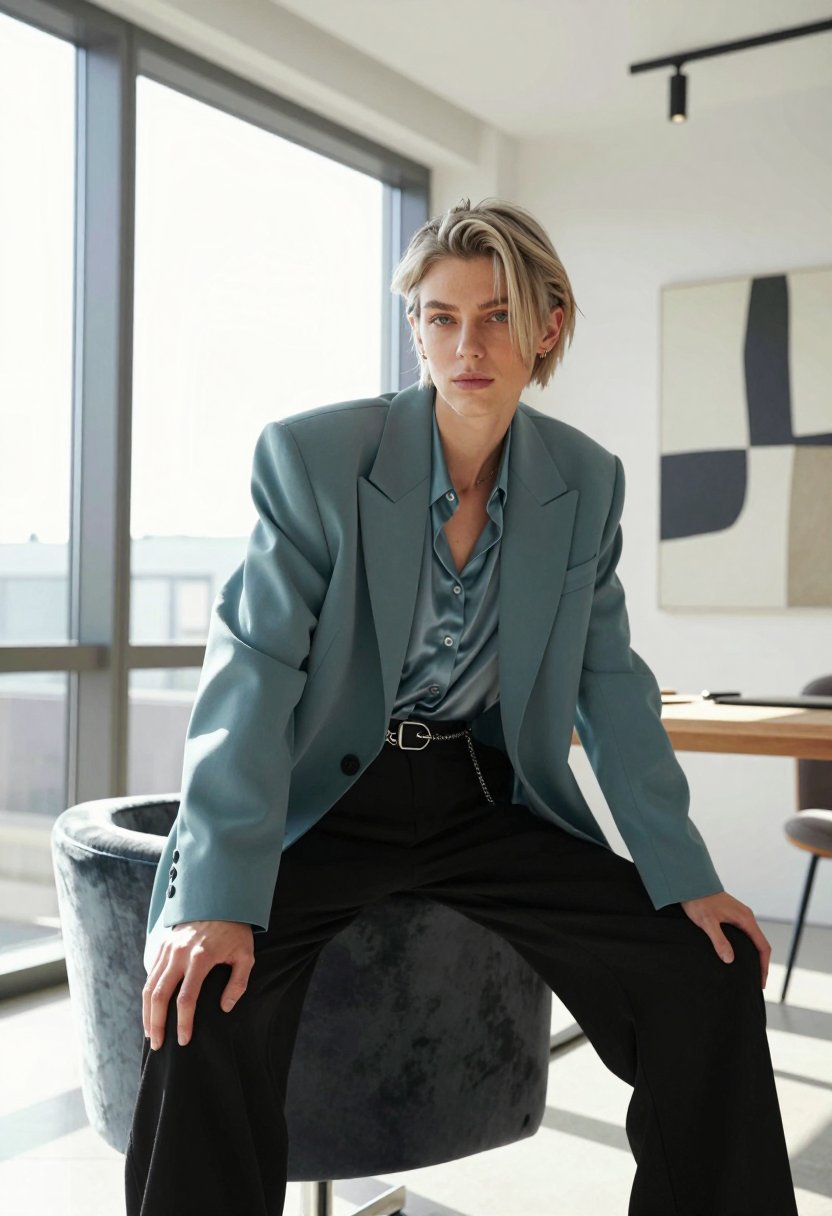 i swear this teal blazer fixed my work outfits instantly