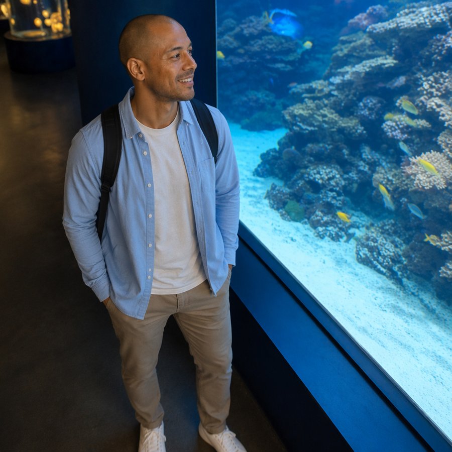 Taking this blue overshirt to the aquarium this weekend.