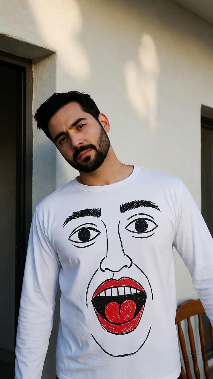 the doodle-face shirt is the laziest genius costume