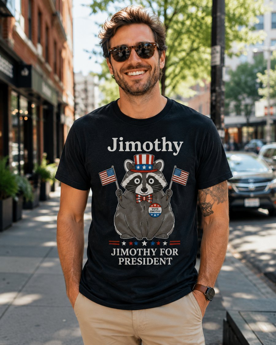 Wearing my Jimothy for President tee to the polls today