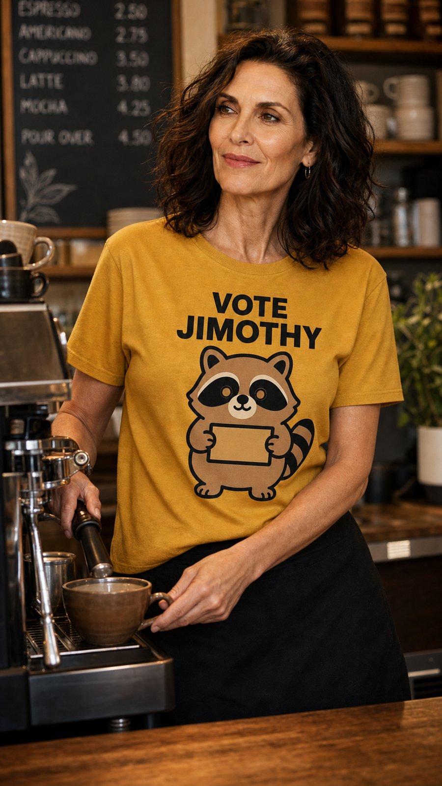 Hey Jimothy, you’re running a solid campaign with that VOTE JIMOTHY shirt.
