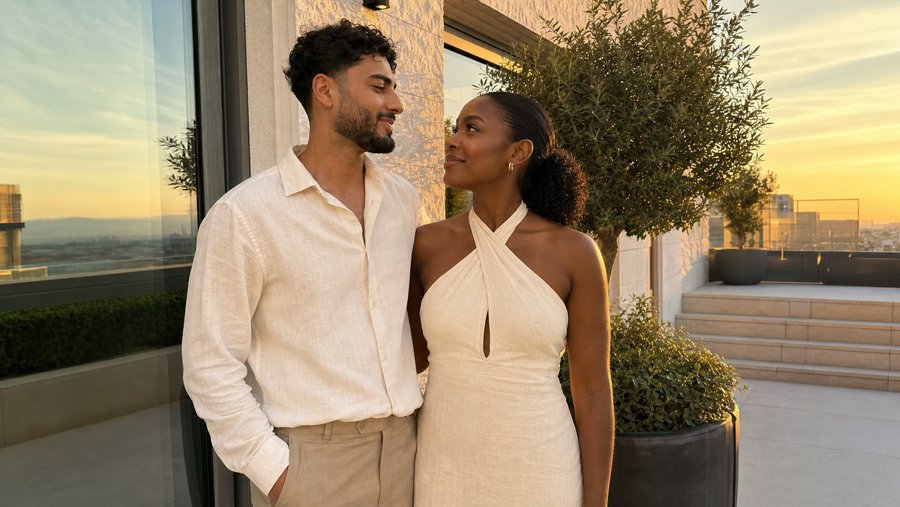 linen shirts are practical but that dress does the heavy lifting