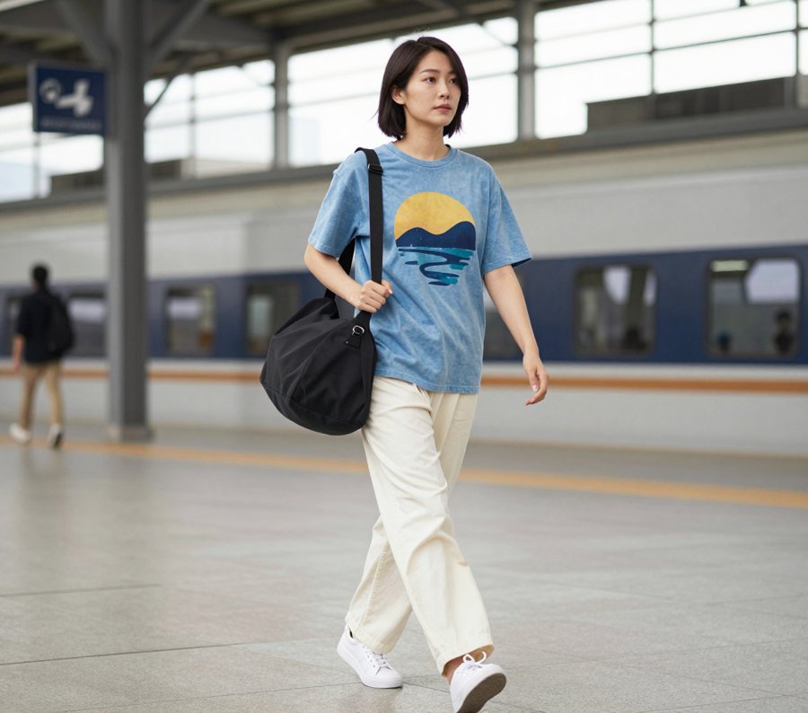 the oversized tee trend is actually wearable