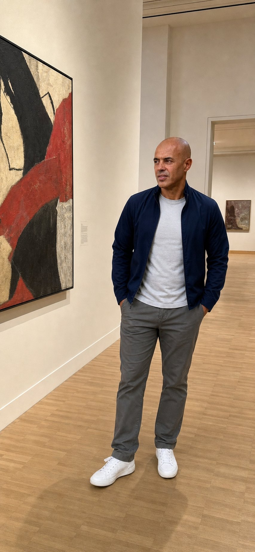 Where did you find those grey chinos that actually drape right?
