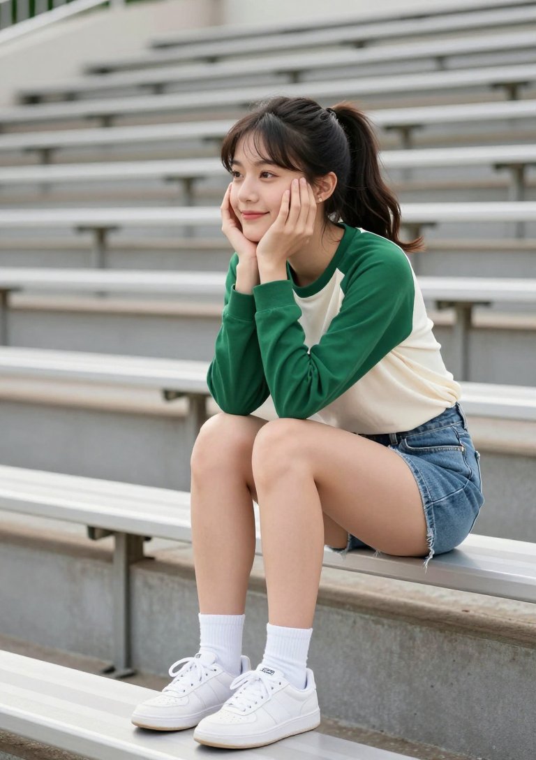 this green baseball tee trend is actually cute