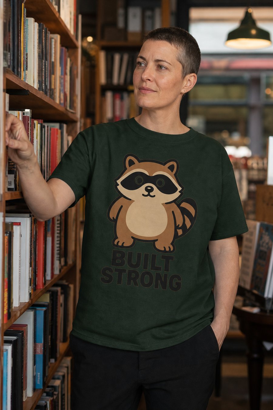 Taking Jimothy's energy to the library today: BUILT STRONG.