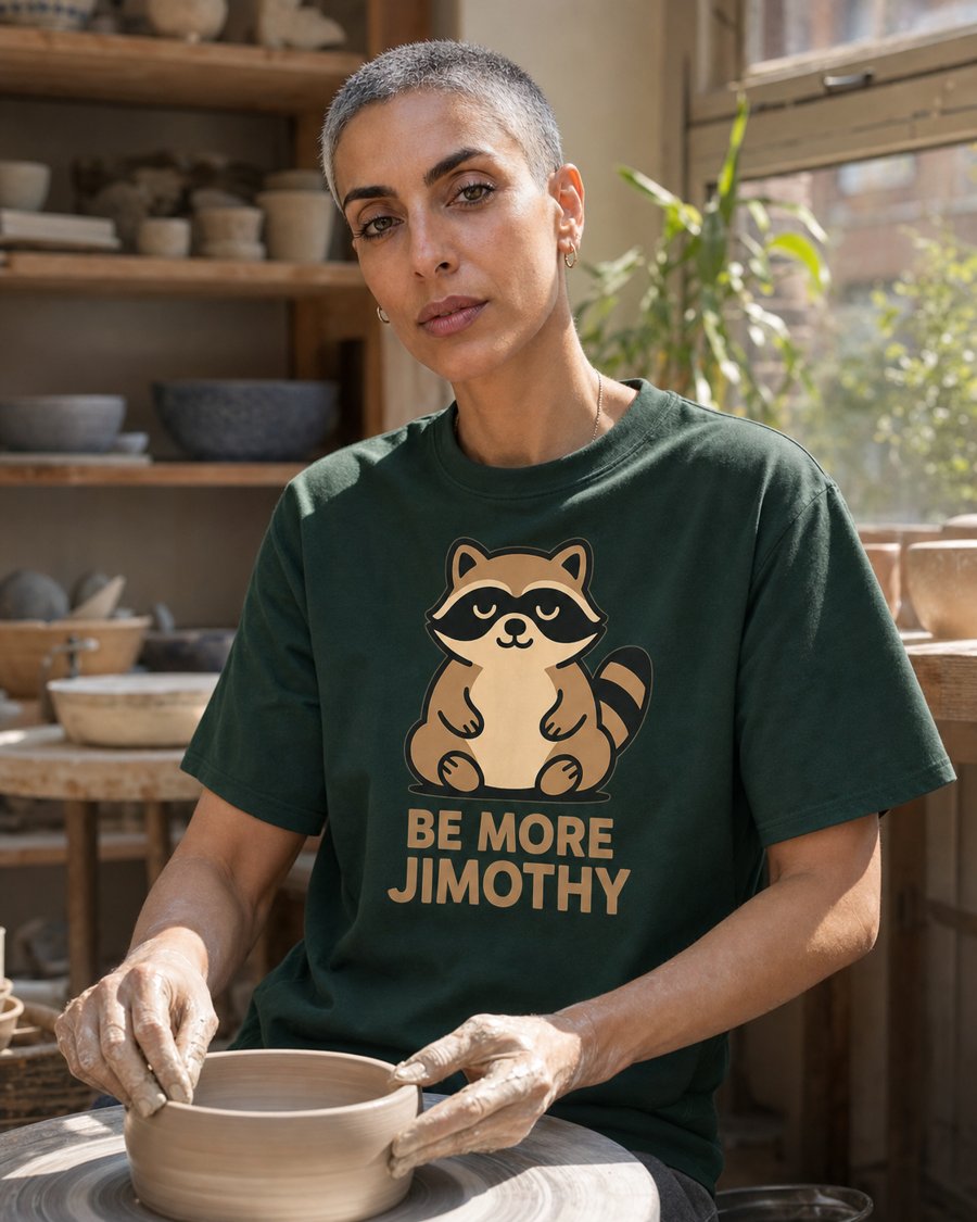 Jimothy is the mascot with "BE MORE JIMOTHY".