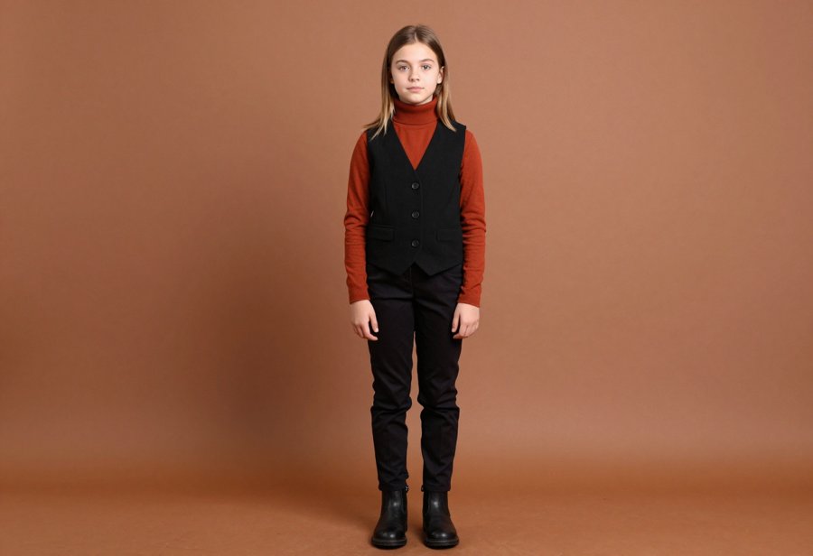 This Vest and Turtleneck Combo is the Perfect Fall Work Look